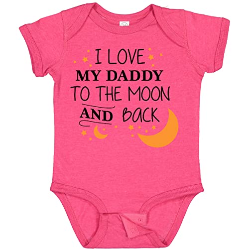 inktastic I Love My Daddy To Baby Bodysuit Newborn Vintage Hot Pink 2962d