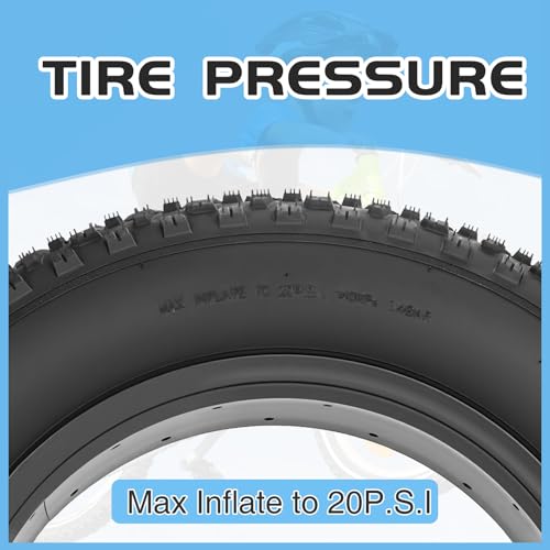 ZUKKA 16/20 x 4.0 E-Bike Tire Fat Tire High Performance Replacement Folding Mountain Bike Tire High-Density Bike Tires for E Bikes