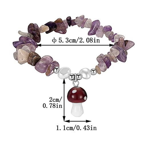 Cute Fashion Bangles Cuff Bracelet For Women Men Gravel Bracelet For Women Girl Chakra Crystal Bracelet Stretch Beaded Colorful Stone Jewelry Gifts For Teen Girls- Boys (A, One Size) #TOP2