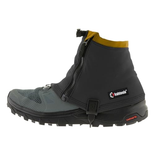 Kahtoola RENAgaiter Low Gaiters for Hiking, Mountaineering, Trail Running, Shoe & Boot Protection in Mud, Snow & Ice - Raven - Large|X-Large