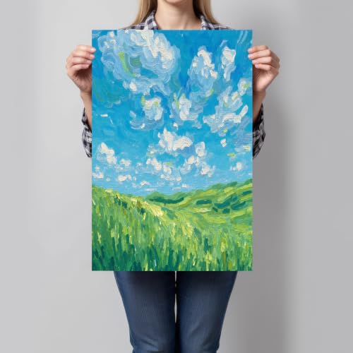 Art Poster Prairies de White Cloud grand format bleu-vert - 5