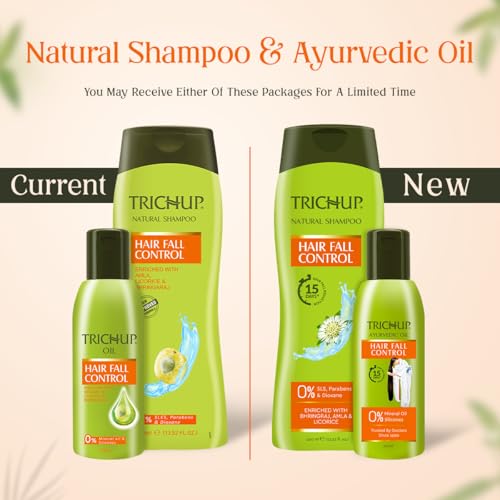 Trichup Hair Fall Control Oil (200ml) & Shampoo (400ml) - Image 5