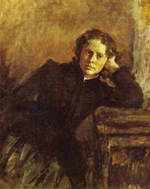 Peinture à l'huile Valentin Serov The Window Portrait Olga 1885