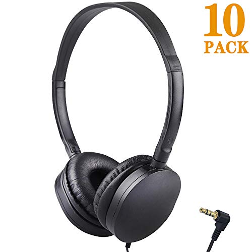 Bulk Headphones Wholesale Earbuds Earphones 10 Pack for Kids School Classroom Students Children