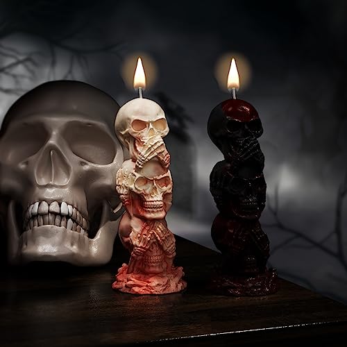 Skull Candle Making Molds - Cone, Animal Silicone Molds for Resin Casting