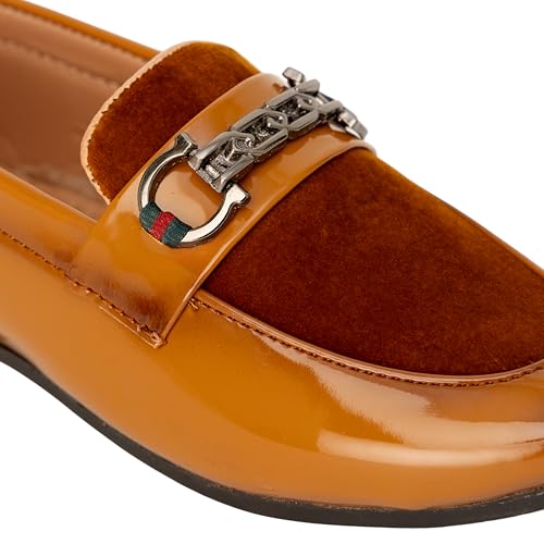 Image of SIYA Freeplay Loafers /Shoes for Boys /Kids, Casual and Party Footwear for Age 2 to 10 Years - Black, Brown, Tan