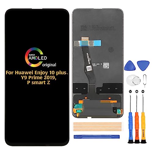 A-MIND for Huawei Y9 Prime 2019/P Smart Z/Enjoy 10 Plus LCD Screen Display(Original) STK-L21 STK-L22 STK-LX3 STK-LX1 Screen Replacement Digitizer Full Assembly Repair Kits with Tools