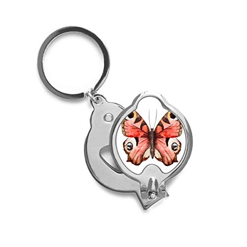 Coupe-ongles papillon rose peinture à l'huile pour manucure