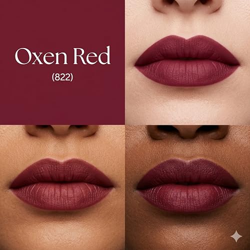 Image of BARELOVE SLAY All Day Non-Drying Liquid Lipstick for Women with Matte Finish One Swipe Application | Highly Pigmented |Smooth Glide Formula | Long Lasting | Transferproof | 12 ml | 822-OXEN RED