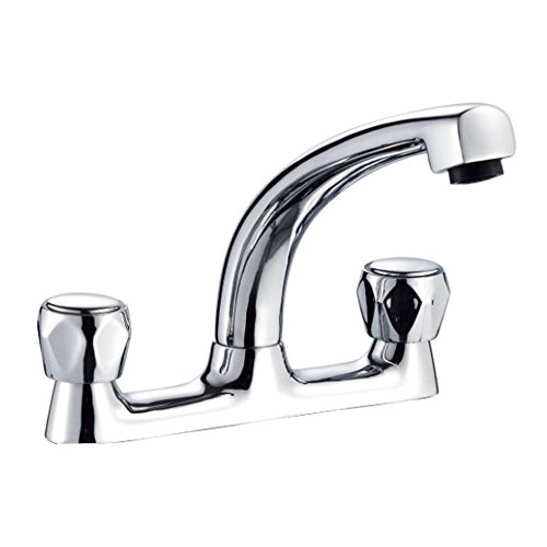 JASS Ferry Traditionelle Knauf Waschtischarmatur Dual Flow Deck schwenkbarer Auslauf chrom poliert