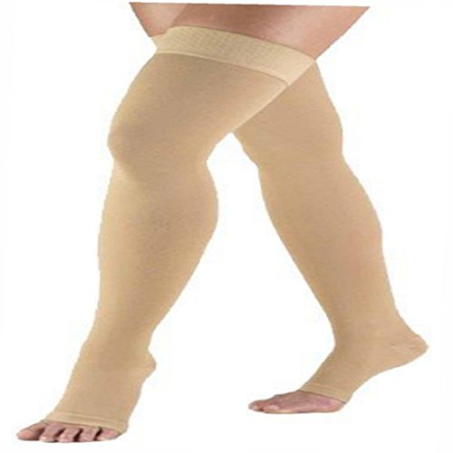 Image of Sira Medical Antiskid Varicose Veins Graduate Calibrated Compression Socks, Stocking Improve Blood Circulation, Varicose Vein, Swollen, Aching Legs, Pain Relief, Edema, Sore Legs, Compression Sleeve with Anti Slip, Grade-II, Unisex.