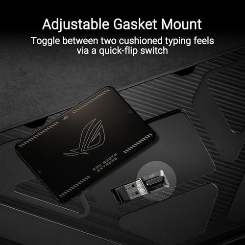 ROG Azoth Extreme, Tastiera da Gaming Wireless, Bluetooth 5.1 e ROG SpeedNova a 2,4GHz, Display OLED, Switch ROG NX, Telaio in Alluminio, Poggiapolsi, Illuminazione RGB, Windows 10 e 11, Nera - Tastiera gaming - Immagine 4