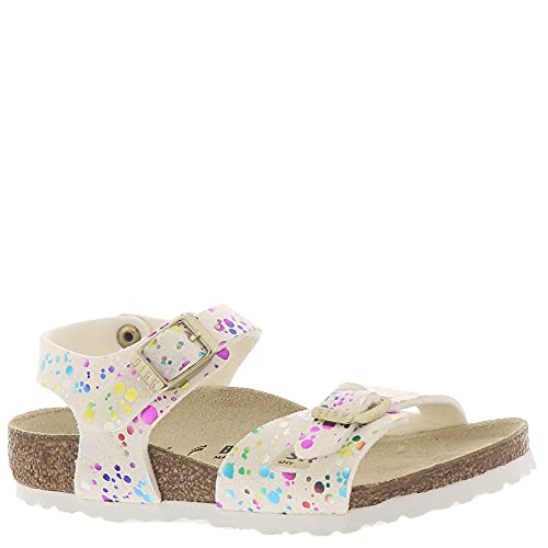 Birkenstock Kids Rio Kid Confetti White Microfibre 33 N EU Kids 2-2.5 US