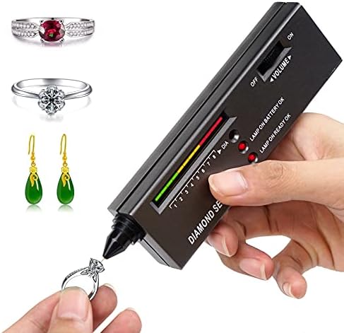 Dupeakya Professional Diamond Tester, Gem Tester Pen Portable Electronic Diamond Tester Tool for Jewelry Jade Ruby Stone