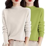 Pull pour femme : absolument magnifique et élégant, nouveau pour cette saison, léger, beau et charmant, matériau sélectionné, confortable et agréable au toucher, le design élastique au bas du haut en polaire peut couvrir vos hanches, très chic, un essentiel pour chaque femme ou fille tendance.