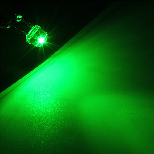 MASUNN 20Pcs 8Mm Chapeau De Paille Bleu Vert Jaune Rouge LED Eau Clair Diodes Électroluminescentes Lampe - Bleu