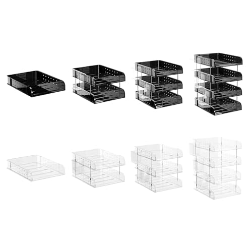Organiseur de documents avec porte-stylo et rangement pour dossiers de bureau modulables