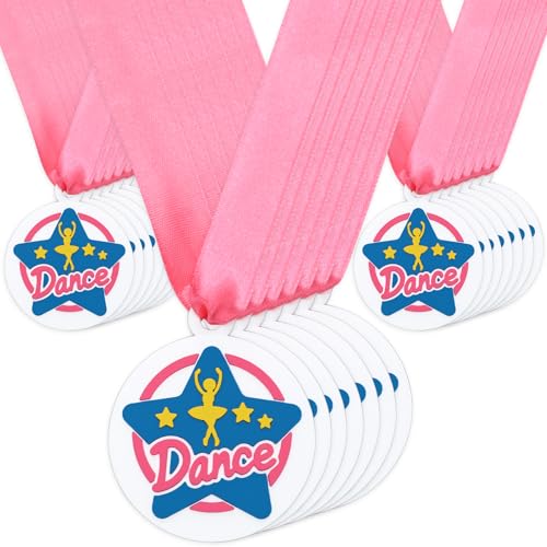 Cunno 24 Pcs Rubber Medals Award Medals Bulk with Neck