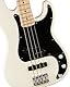 Squier by Fender Affinity Series Precision, E-Bass, Ahorngriffbrett, Olympisch Weiß, Inklusive kostenloser virtueller Kurse auf Fender Play
