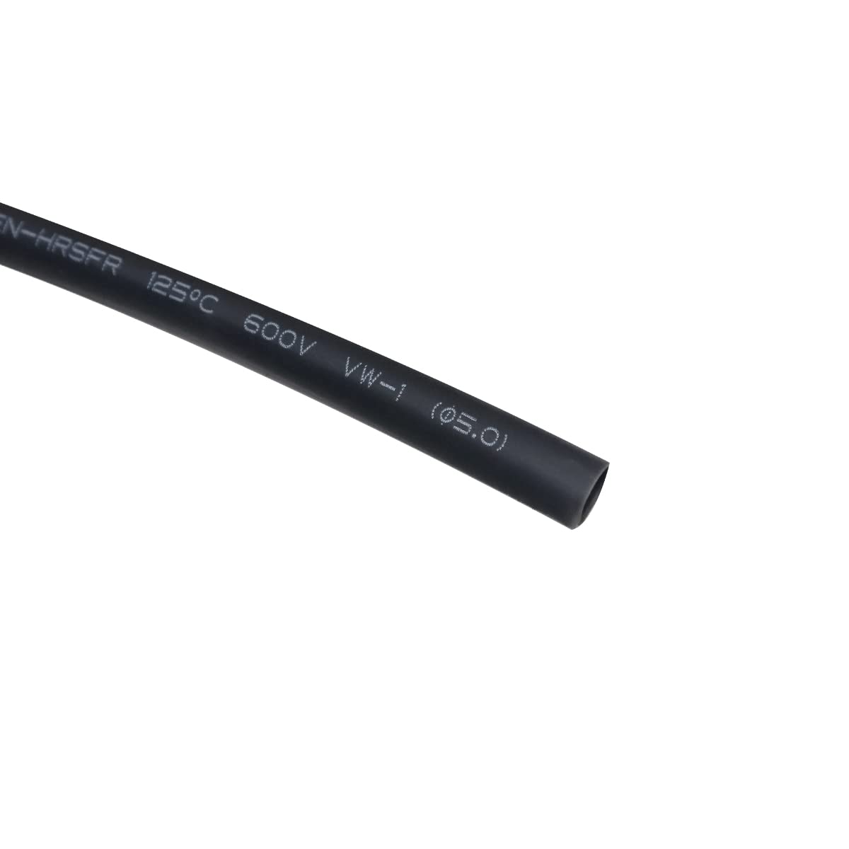 Electronic Spices 5mm Black Color Polyolefin Heat Shrink Tube Pack of 5 Meter-image-16