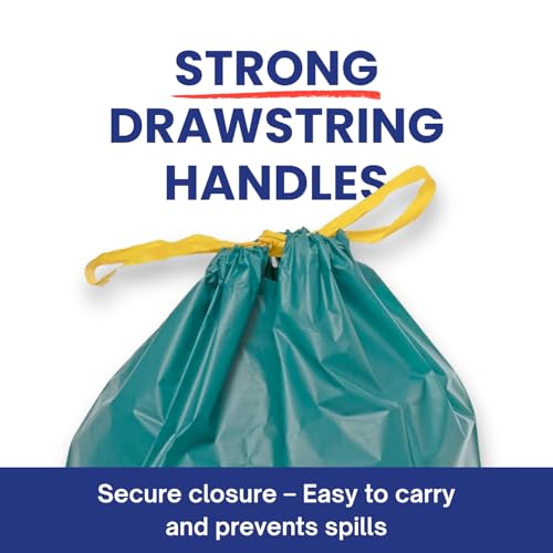 Kordis Reusable Garden Waste Bags- Pack Of 3 Sacks. Heavy Duty Stand Up Garden Bags With Drawstring Handles. Large Waterproof Foldable Bag For Garden Waste & Rubbish- 85L Capacity, Green. - 2