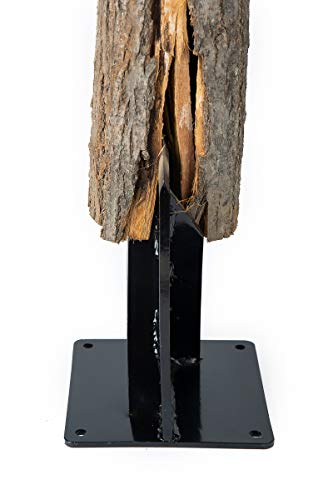 Fendeuse de bois de chauffage Tooltrex manuelle en acier noir résistant