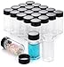 Kesell Clear Glass Sample Vials, Mini Empty Glass Bottles with Screw Cap Capacity 20ml (0.7 Oz), Pack of 20