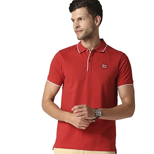 Image of Being Human Black Regular Fit Men's Polo T-Shirt Clothing