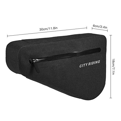 Festnight Impermeável Ciclismo Triângulo Bolsa Bicicleta Frente Tubo Quadro Bolsa MTB Bicicleta Bols