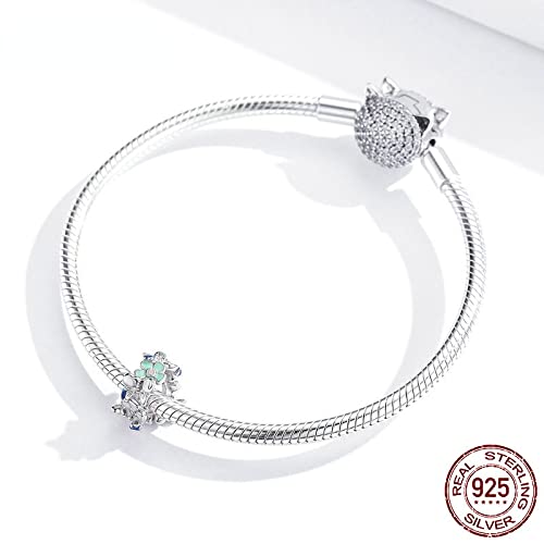 Cuentas de plata de ley 925 para hacer joyas pulseras collares con dijes jardín 2