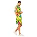 W WIDMANN MILANO Party Fashion - Hawaiian outfit, short sleeve shirt and shorts, flowers, aloha, beach party, fancy dress