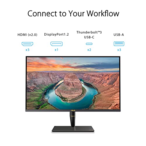 ASUS ProArt PA32UCX-PK - Ecran PC 32'' 4K IPS MiniLED - 3840x2160 - 1200cd/m² - Display Port, 3x HDMI, 2xUSB-C Thunderbolt - △E< 1 - HDR 1000 - X-Rite i1 DisplayPro - Technologie OCO - Garantie 5 ans