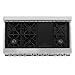 ZLINE 48 in. 6.0 cu. ft. Legacy Dual Fuel Range with 7 Burner Gas Cooktop and 2 Electric Ovens in Stainless Steel (RA48)