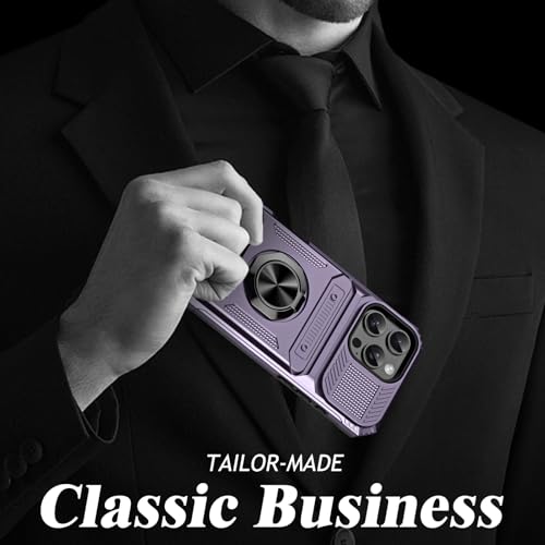 Coque iPhone 16 Pro Max 6,9" violette antichoc range-cartes - 5