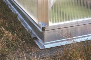 Aluminium Fundamentrahmen für Gewächshaus Typ F2 - Typ F6 (Typ F4: 3 x 2,27 m (LxB))