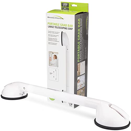 Bridge Medical Large Telescoping Portable Suction Grab Bar #TOP2