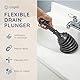 CUQOO Robuster Abflusssaugglocke – großer Kopf in Industriequalität – flexibler Abflussreiniger für Badezimmer, Küche und Dusche