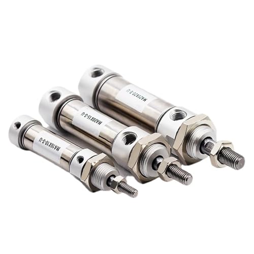 Vérin pneumatique inox MA25x200 haute résistance mécanique