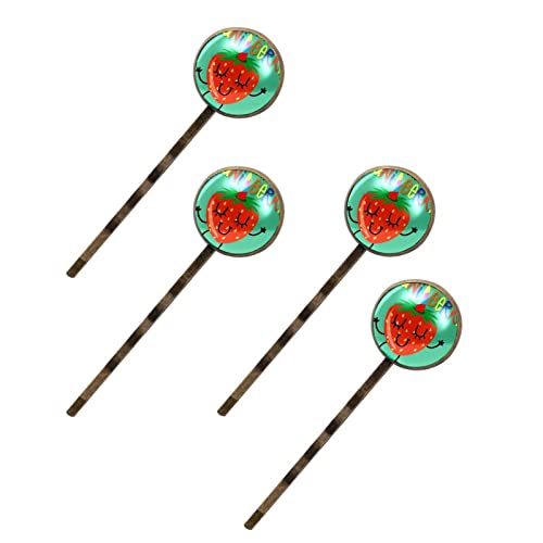 Barrettes cheveux licorne vert fraise pour fixer les mèches rebelles des femmes