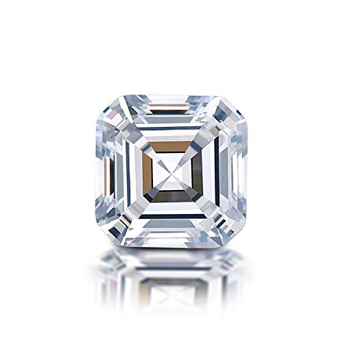 SAN MOISSAN USA2.21 Dew Asscher Cut Moissanite Solitaire
