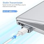 Blukar USB C to USB Adapter, 3 Pack USB-C Female to USB Male, Type C to USB A Converter for Fast Charging & Data Sync, Compatible with iPhone 17/16/15/14 Pro, Galaxy S26 S25, etc