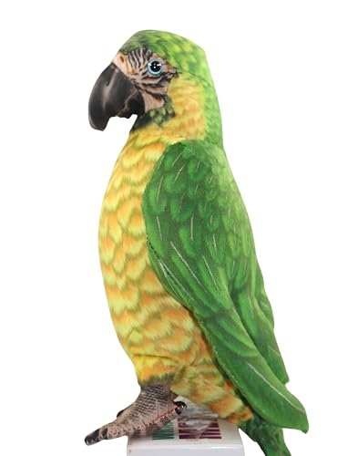 Image of Tickles Cute Parrot Soft Stuffed Plush Bird Toy for Kids Boys & Girls Birthday Gifts (Size: 30 cm Color: Green & Yellow)