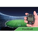 Sport Stopwatch Timer with 100X2laps Split Memory/0.001second Timing,Professional Recall Stop Watch Large Display Alarm Clock Multifunctional for Coach Referee Swimming Running Marathon Competition - Image 5