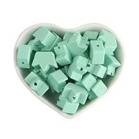 50 Stück DIY Silikonperlen – Kronen, Herzen & Rosen In Bunten Farben Für Schmuckbasteln