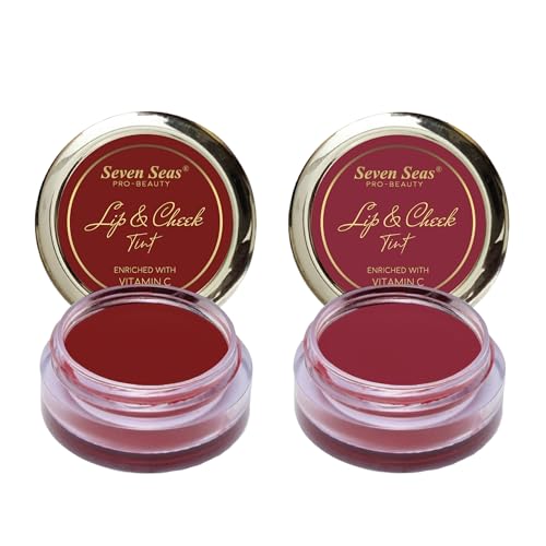 Image of Seven Seas Lip & Cheek Tint Richness Of Essential Oils And Vitamin C For Lips, Eyelids & Cheeks, Matte Finish Give You a Soft Natural Glow (Fire Brick)