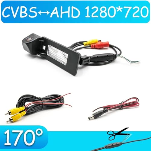 Caméra de recul AHD 720P pour VW Golf MK6 2011-2014 avec vision nocturne