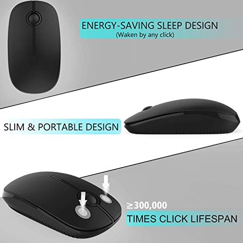 Jelly Comb Wireless Number Pad and Mouse (Black) - Thumbnail 7