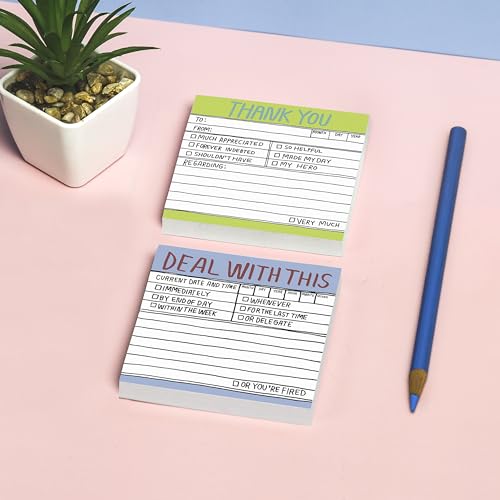 Image of Hand-Lettered Deal With This Sticky Notes