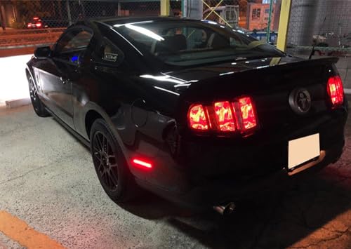 Lámpara LED lateral trasera roja para Ford Mustang 2010-14 miniatura 7