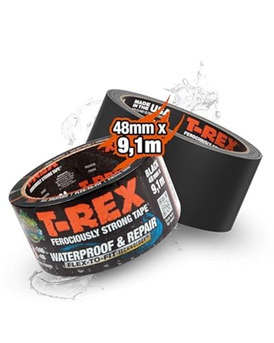 T-REX Waterproof Tape Schwarz wasserdicht 48mm x 9 1m